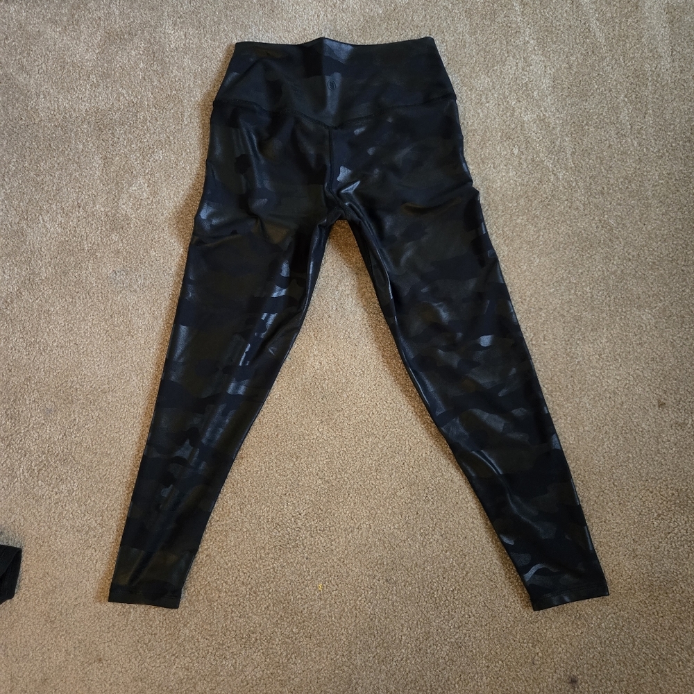 Sage Collective Black Camouflage High-Waist Leggings